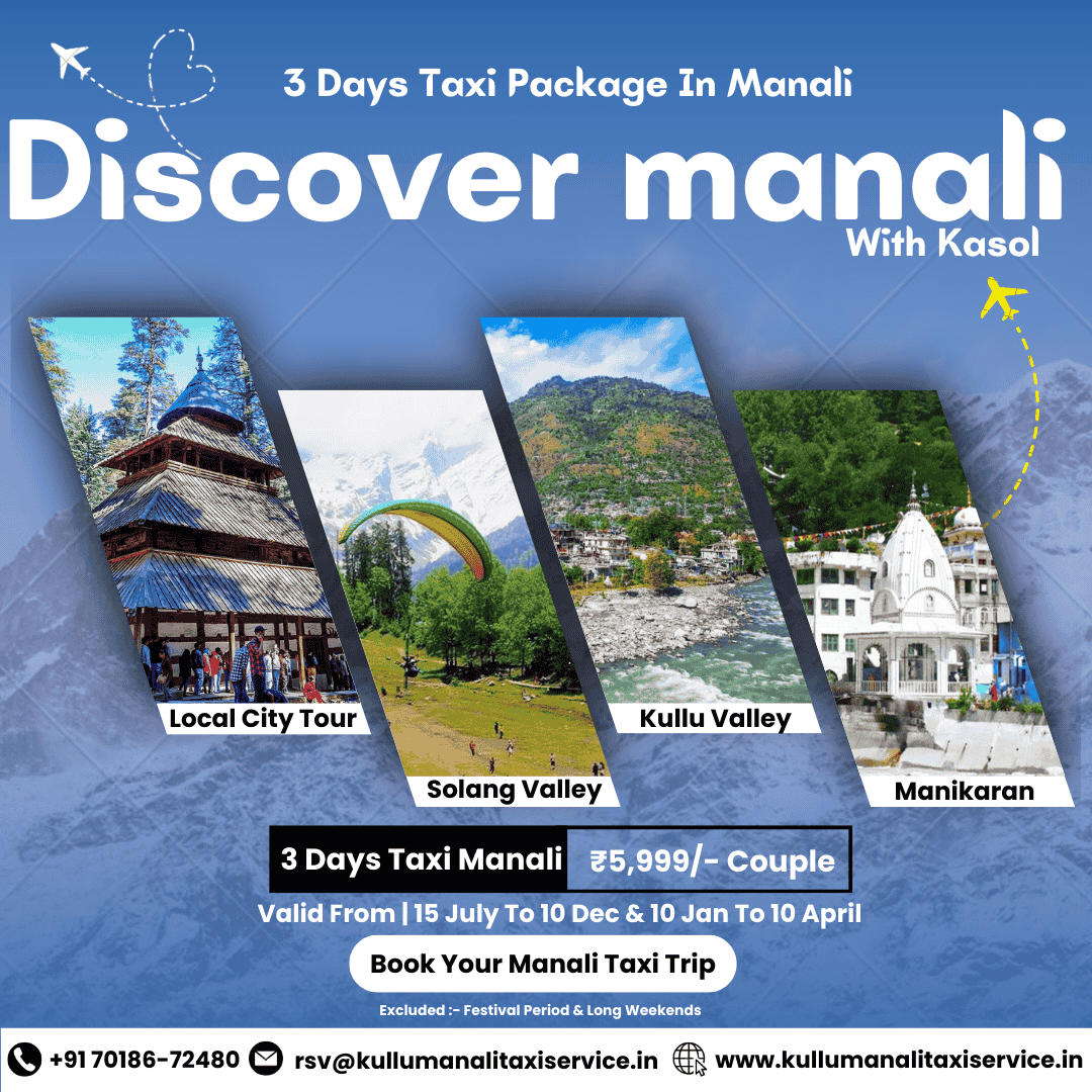 Manali 3 days taxi package